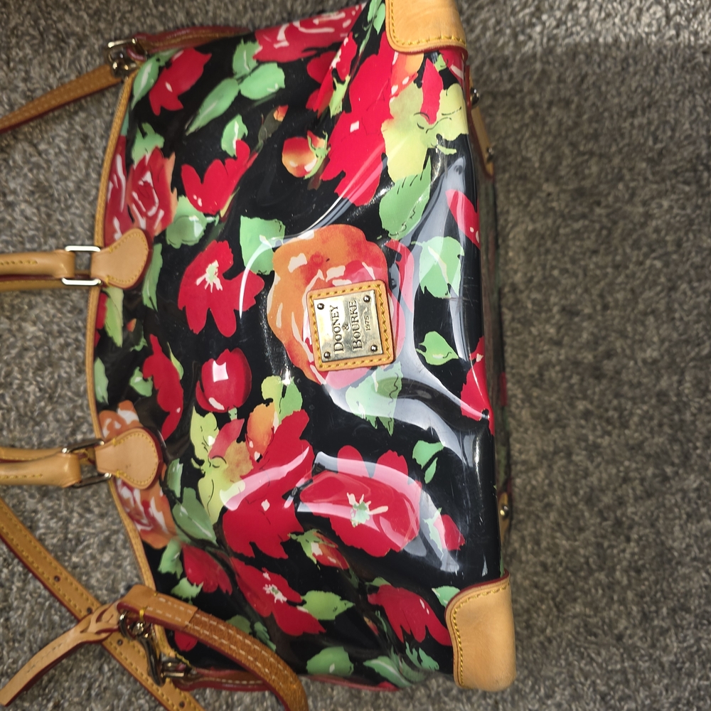 Dooney & Bourke Rose Garden Dome Satchel - Picture 3 of 10